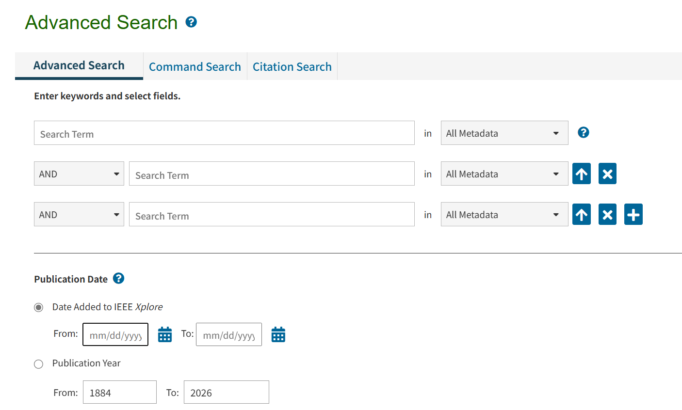 Advanced Search