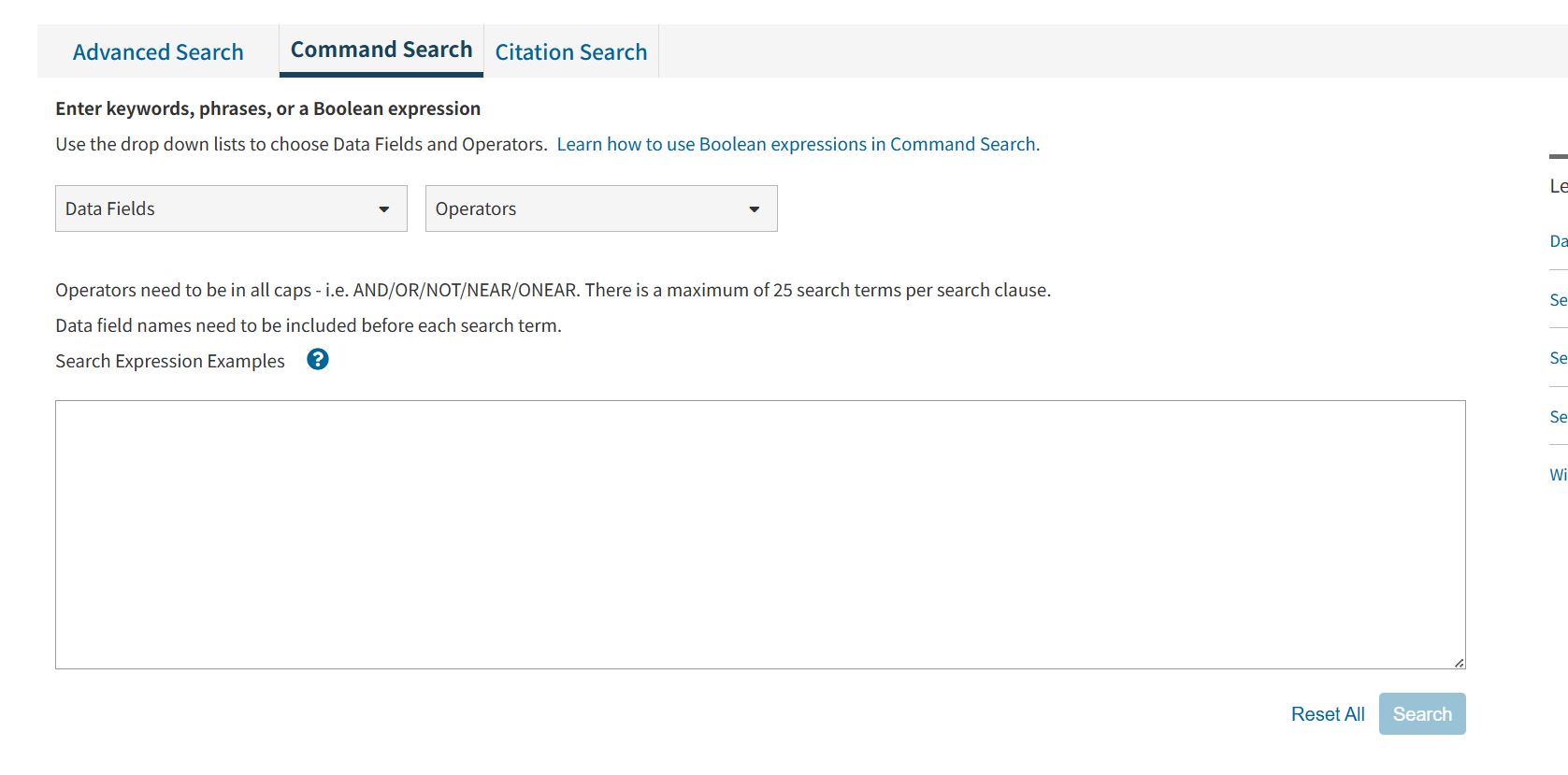 Command Search